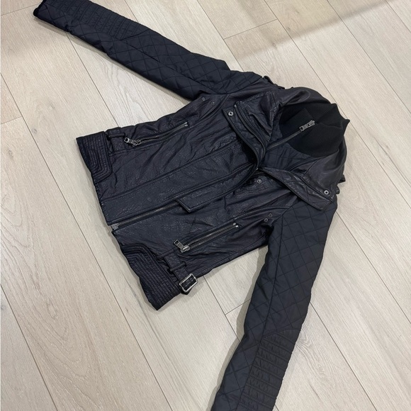 Ashley B Hooded Leather Moto Jacket - Picture 2 of 13